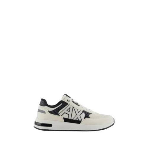 Armani Exchange Ivory Sneakers Modern Stil Komfort Beige, Herr