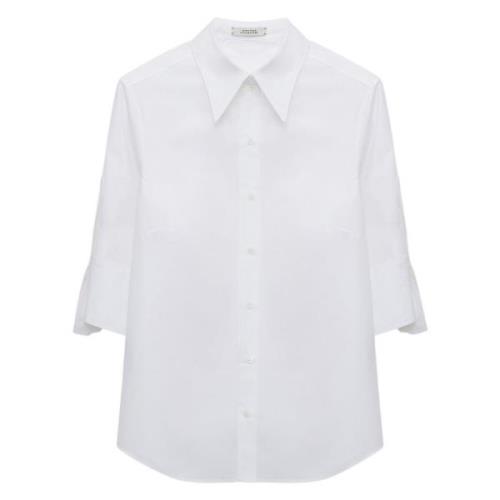 Dorothee Schumacher Elegant Poplin Power Blus White, Dam