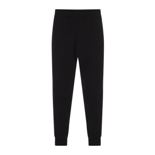 Alexander McQueen Svarta Slim Fit Joggers med Logoband Black, Herr