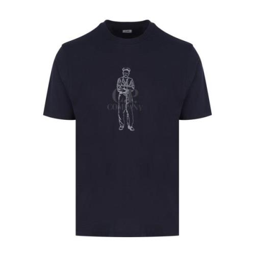 C.p. Company Brittisk Sjöman Grafisk T-shirt Navy Blå Blue, Herr