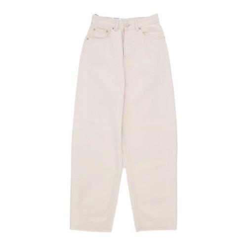 Carhartt Wip Walker Twill Wide Leg Jeans White, Dam