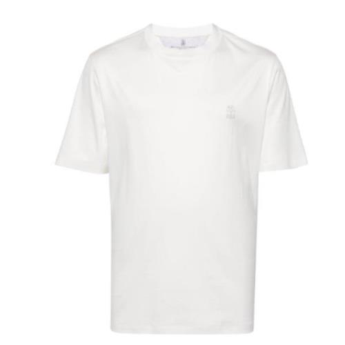 Brunello Cucinelli Snygga T-shirts och Polos White, Herr