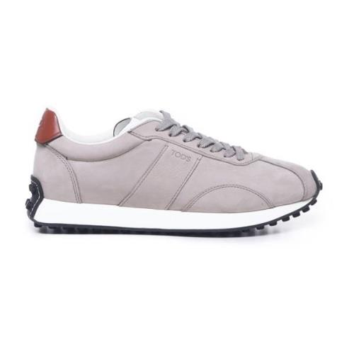 Tod's Grå Nubuck Herrsneakers Taupe Gray, Herr