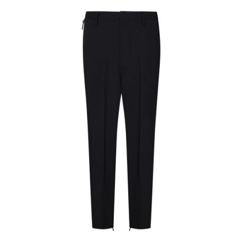 Dsquared2 Svarta Skinny Techno Byxor Aw24 Black, Herr