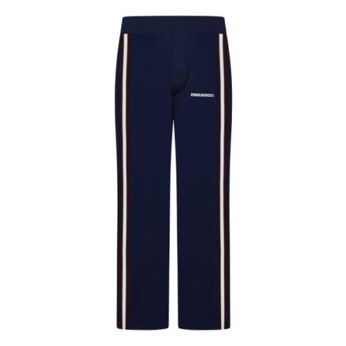 Dsquared2 Marinblå Slouchy Fit Byxor Blue, Herr