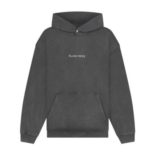 Filling Pieces Hoodie Handshake Vintage Svart Black, Herr