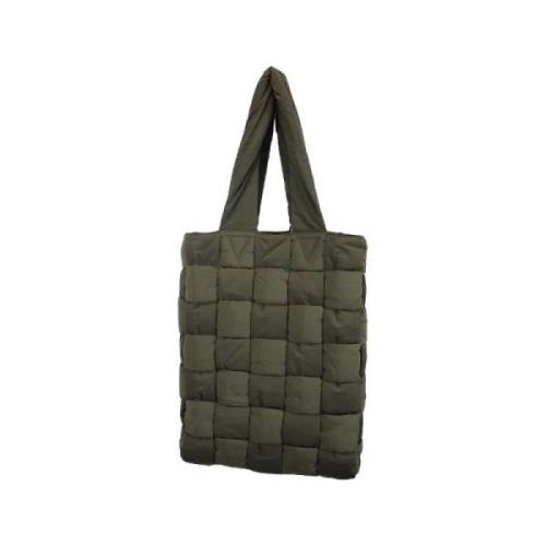 Bottega Veneta Vintage Pre-owned Nylon totevskor Green, Dam