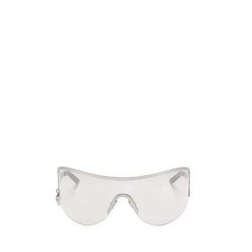 Acne Studios Hjärtformad Silver Metall Solglasögon Gray, Unisex