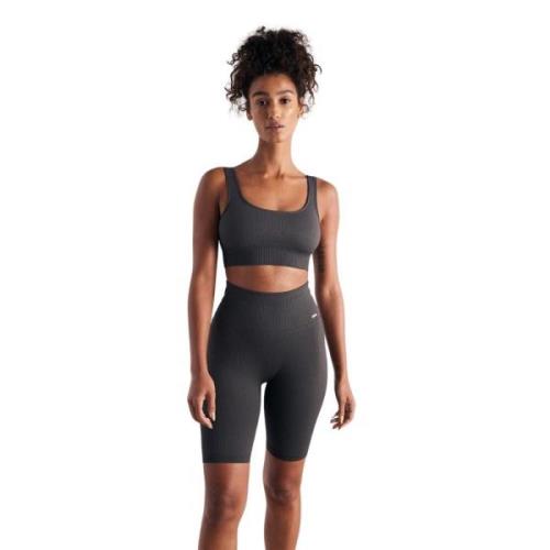 Aim'n Ribbed Seamless Biker Shorts Gray, Dam