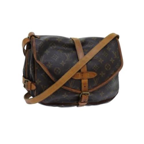 Louis Vuitton Vintage Pre-owned Canvas louis-vuitton-vskor Brown, Dam