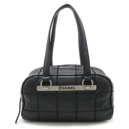 Chanel Vintage Pre-owned Tyg axelremsvskor Black, Dam