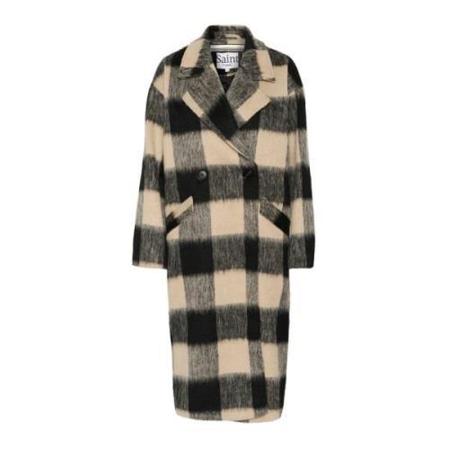 Saint Tropez Francescasz Coat Jacka Svart Multicolor, Dam