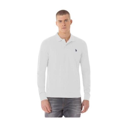 U.s. Polo Assn. Broderad Logopiké White, Herr