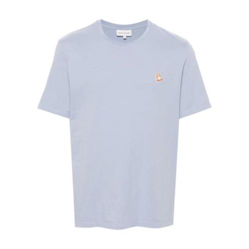 Maison Kitsuné Chillax Fox Patch Jersey T-shirt Blue, Herr