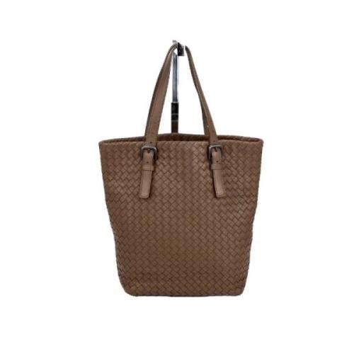 Bottega Veneta Vintage Pre-owned Laeder totevskor Brown, Dam