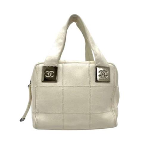 Chanel Vintage Pre-owned Laeder handvskor White, Dam