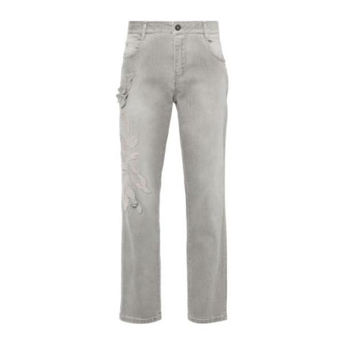 Ermanno Scervino Grå Distressed Denim Jeans Gray, Dam