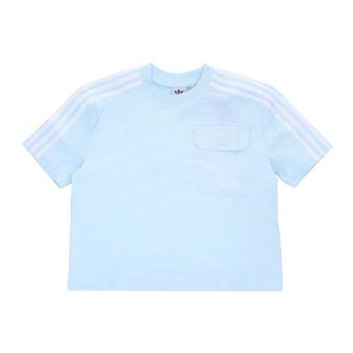 Adidas Blå Ficka T-shirt Kortärmad Blue, Dam