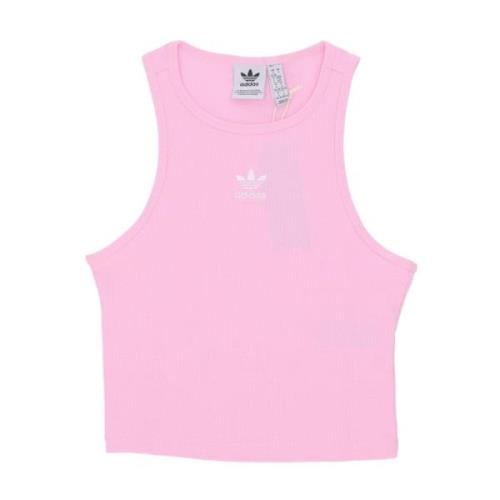 Adidas Rib Tank Top True Pink Pink, Dam