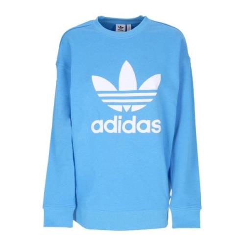 Adidas Blå Lättvikts Crewneck Sweatshirt Blue, Dam