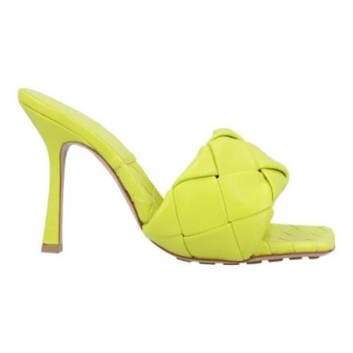 Bottega Veneta Laeder mules Green, Dam