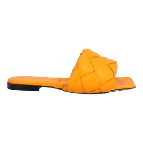 Bottega Veneta Laeder sandaler Orange, Dam