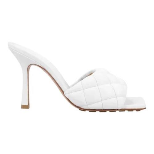 Bottega Veneta Laeder mules White, Dam