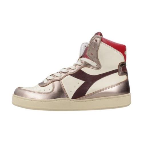 Diadora Metal Mix Basket Sneakers Beige, Dam