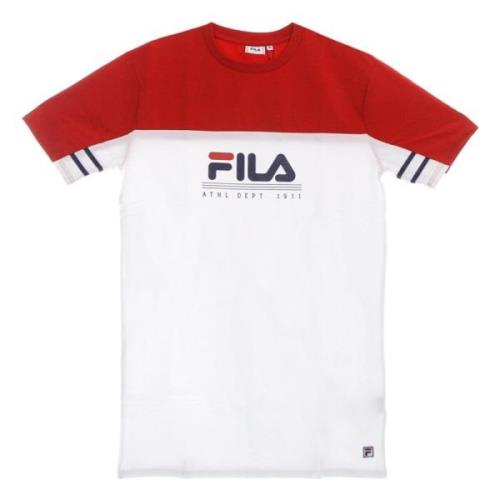 Fila Vit/Röd Tee Klänning White, Dam