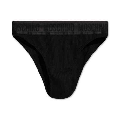 Moschino Ribbed Briefs Black, Dam