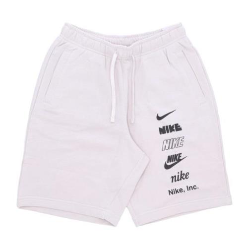 Nike Club+ French Terry Short Phantom White, Herr