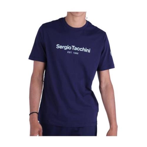 Sergio Tacchini Goblin T-shirt 100% Bomull Blue, Herr