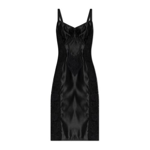 Dolce & Gabbana Sidenklänning Black, Dam