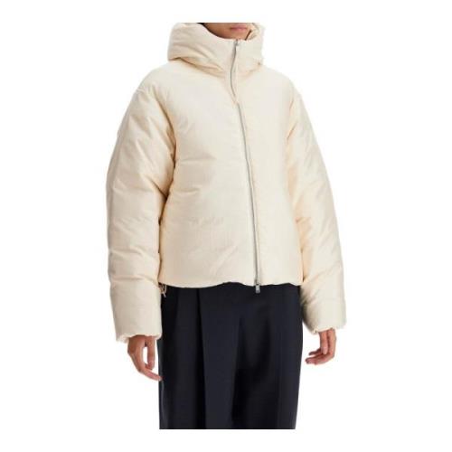 Jil Sander Silkeblandad Dunjacka Beige, Dam