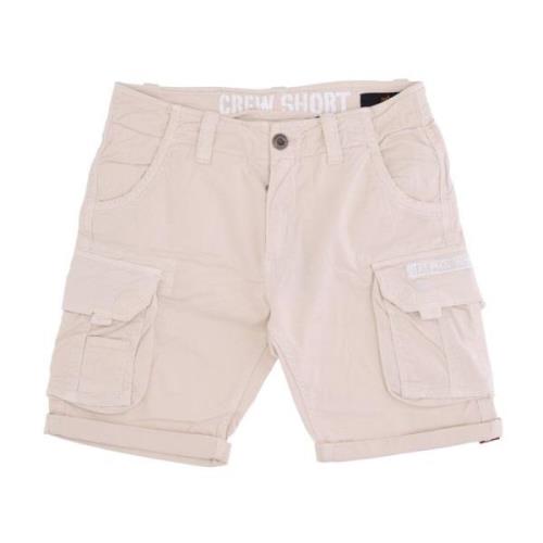 Alpha Industries Cargo Shorts Jet Stream White Pink, Herr