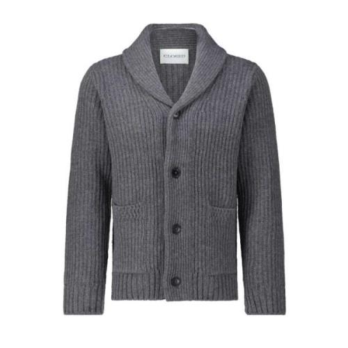 Closed Mysig Knapp-Up Cardigan Gray, Herr