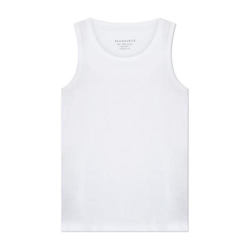 AllSaints Ribbed top Edwards White, Herr