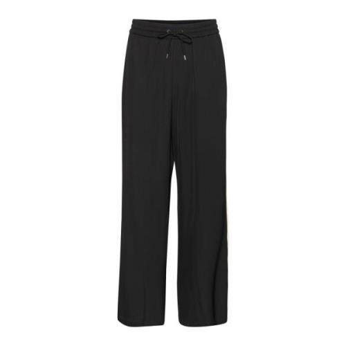 Kaffe Snygga Kamille Track Pants Svart Djup Black, Dam