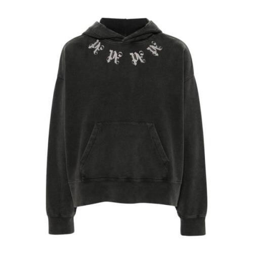 Palm Angels Monogram Print Sweater Black, Herr