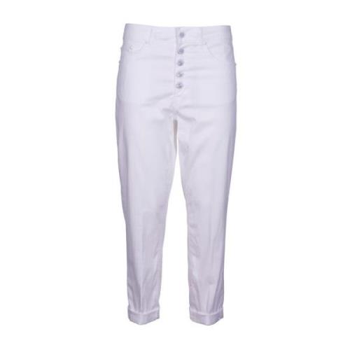 Dondup Jeans med Pant Koons Gioiello Detalj White, Dam