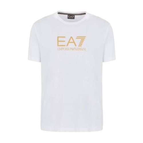 Emporio Armani EA7 Kortärmad T-shirt Sportig Stil White, Herr