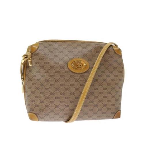 Gucci Vintage Pre-owned Laeder gucci-vskor Beige, Dam