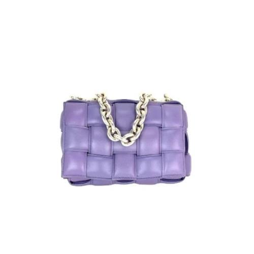 Bottega Veneta Vintage Pre-owned Laeder handvskor Purple, Dam