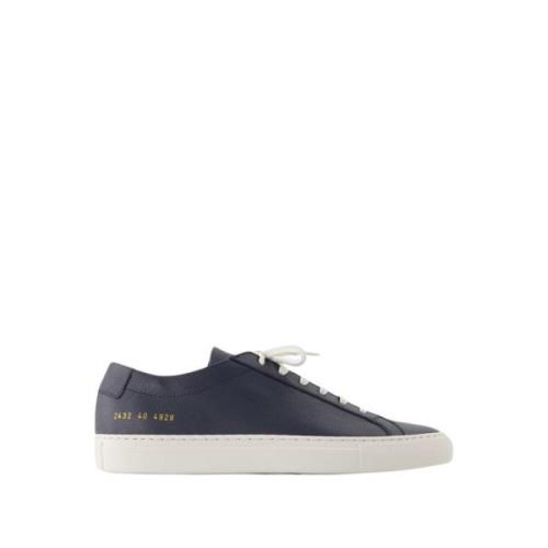 Common Projects Blå Läder Bumpy Sneakers Blue, Herr