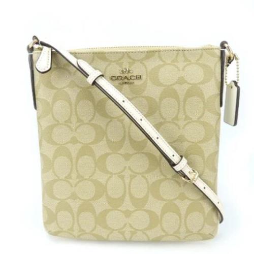 Coach Pre-owned Pre-owned Plast axelremsvskor Beige, Dam