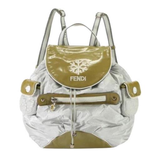 Fendi Vintage Pre-owned Tyg axelremsvskor Beige, Dam