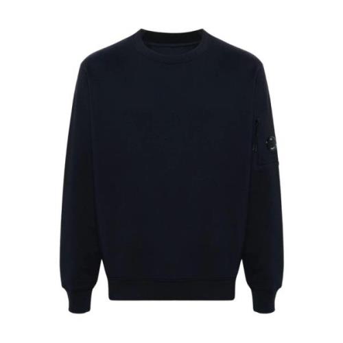 C.p. Company Diagonal Raised Fleece Sweatshirt Black, Herr