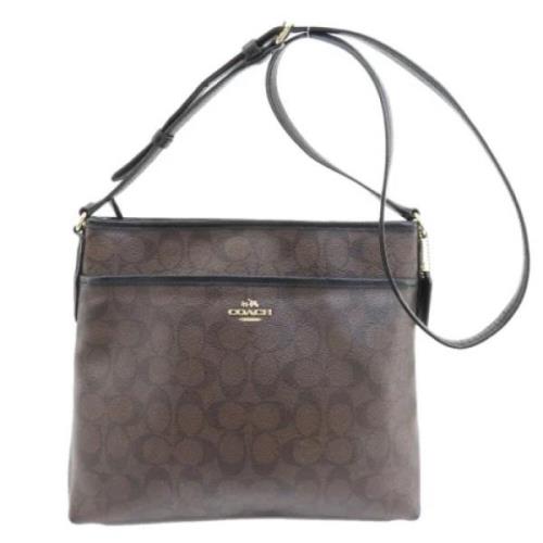 Coach Pre-owned Pre-owned Plast axelremsvskor Brown, Dam