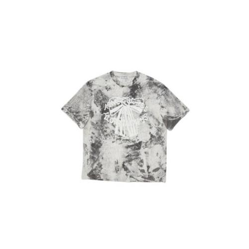 Acne Studios Svart Plaster Print T-shirt Multicolor, Herr