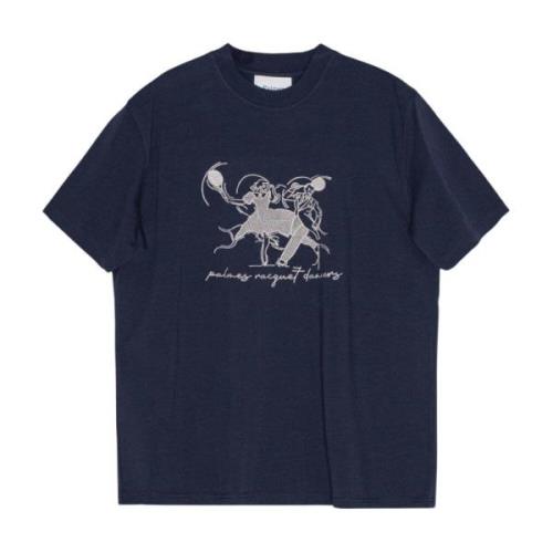 Palmes Broderad Dancers T-Shirt Blue, Herr